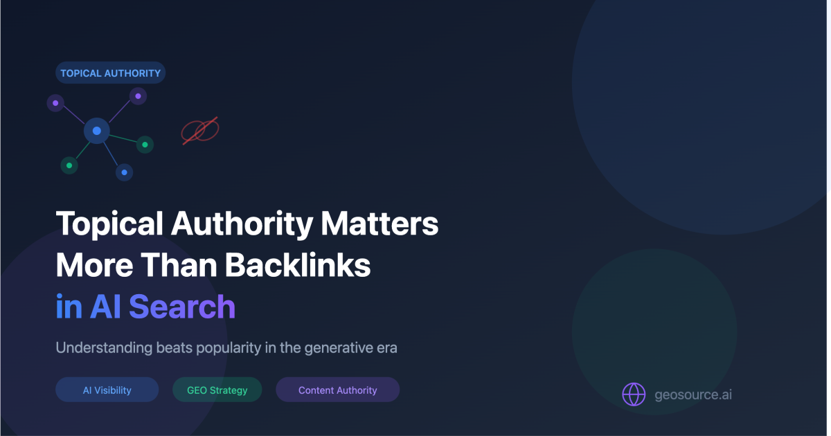Topical Authority Matters More Than Backlinks in AI Search